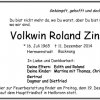Zink Volkwin 1965-2014 Traueranzeige